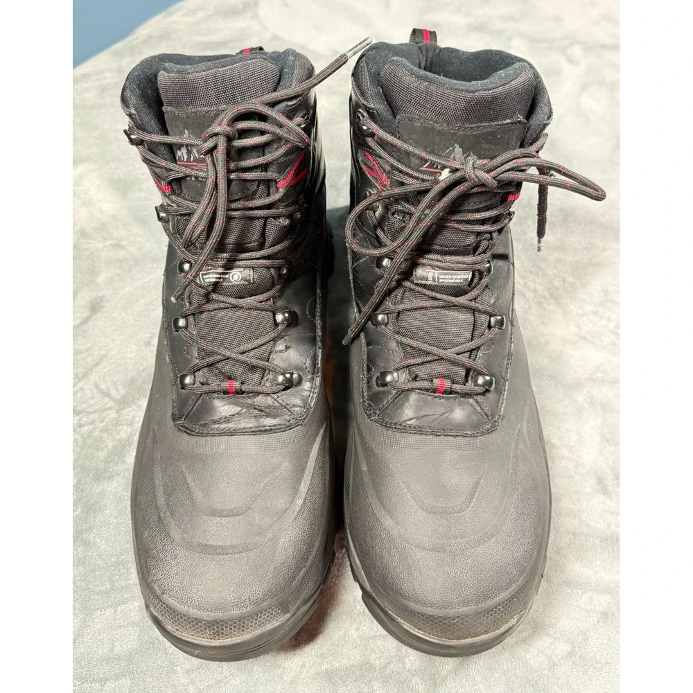 NortiV8 Mens Hiking Boots 10 Black Waterproof Insulated Thinsulate
